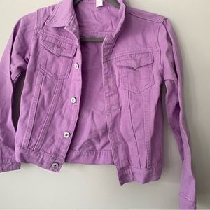 NEW purple denim jacket